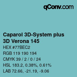 Code couleur: Caparol 3D-System plus - 3D Verona 145 | qconv.com