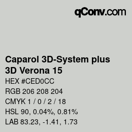 Color code: Caparol 3D-System plus - 3D Verona 15 | qconv.com