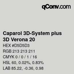 Color code: Caparol 3D-System plus - 3D Verona 20 | qconv.com