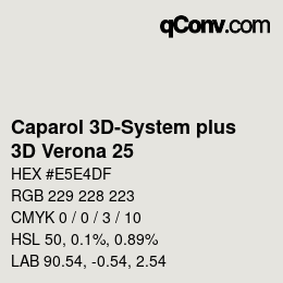Farbcode: Caparol 3D-System plus - 3D Verona 25 | qconv.com