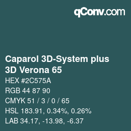 Color code: Caparol 3D-System plus - 3D Verona 65 | qconv.com