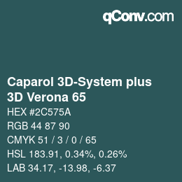 Color code: Caparol 3D-System plus - 3D Verona 65 | qconv.com