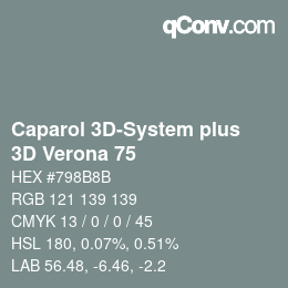 Color code: Caparol 3D-System plus - 3D Verona 75 | qconv.com