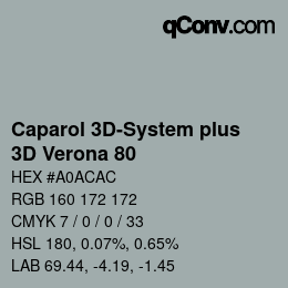 Color code: Caparol 3D-System plus - 3D Verona 80 | qconv.com