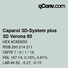 Farbcode: Caparol 3D-System plus - 3D Verona 85 | qconv.com