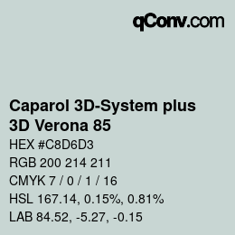 Color code: Caparol 3D-System plus - 3D Verona 85 | qconv.com