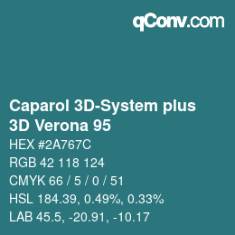 カラーコード: Caparol 3D-System plus - 3D Verona 95 | qconv.com