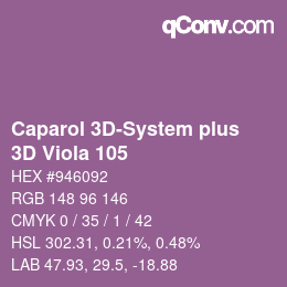 カラーコード: Caparol 3D-System plus - 3D Viola 105 | qconv.com