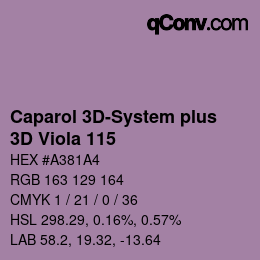 カラーコード: Caparol 3D-System plus - 3D Viola 115 | qconv.com