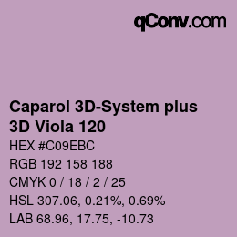 Code couleur: Caparol 3D-System plus - 3D Viola 120 | qconv.com
