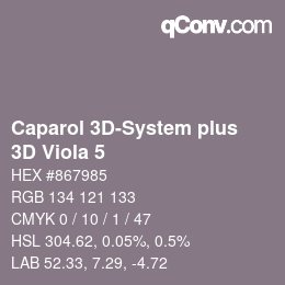 Color code: Caparol 3D-System plus - 3D Viola 5 | qconv.com