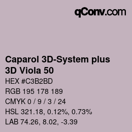 カラーコード: Caparol 3D-System plus - 3D Viola 50 | qconv.com