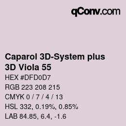 Color code: Caparol 3D-System plus - 3D Viola 55 | qconv.com