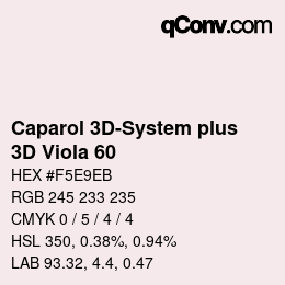 Código de color: Caparol 3D-System plus - 3D Viola 60 | qconv.com