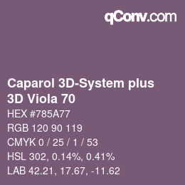 Farbcode: Caparol 3D-System plus - 3D Viola 70 | qconv.com