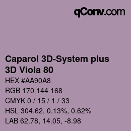 Color code: Caparol 3D-System plus - 3D Viola 80 | qconv.com