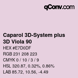 Color code: Caparol 3D-System plus - 3D Viola 90 | qconv.com