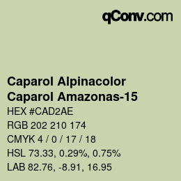 Farbcode: Caparol Alpinacolor - Caparol Amazonas-15 | qconv.com