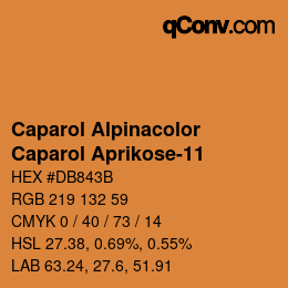 Código de color: Caparol Alpinacolor - Caparol Aprikose-11 | qconv.com