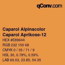 Código de color: Caparol Alpinacolor - Caparol Aprikose-12 | qconv.com