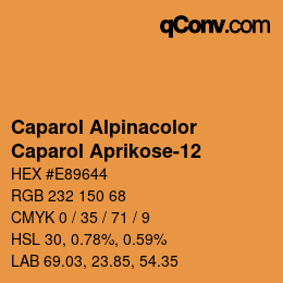 颜色代码: Caparol Alpinacolor - Caparol Aprikose-12 | qconv.com