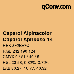 Código de color: Caparol Alpinacolor - Caparol Aprikose-14 | qconv.com