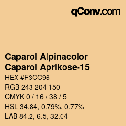 Código de color: Caparol Alpinacolor - Caparol Aprikose-15 | qconv.com