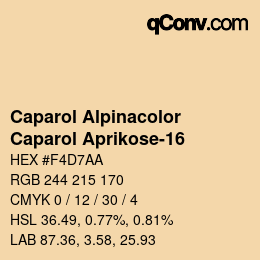 Código de color: Caparol Alpinacolor - Caparol Aprikose-16 | qconv.com