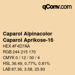 颜色代码: Caparol Alpinacolor - Caparol Aprikose-16 | qconv.com