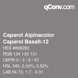 カラーコード: Caparol Alpinacolor - Caparol Basalt-12 | qconv.com