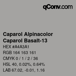 Farbcode: Caparol Alpinacolor - Caparol Basalt-13 | qconv.com