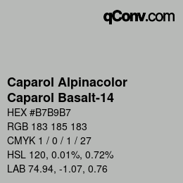 Farbcode: Caparol Alpinacolor - Caparol Basalt-14 | qconv.com