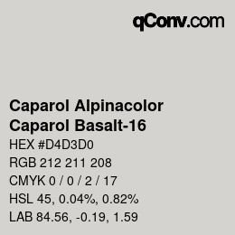 Código de color: Caparol Alpinacolor - Caparol Basalt-16 | qconv.com