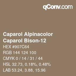 カラーコード: Caparol Alpinacolor - Caparol Bison-12 | qconv.com