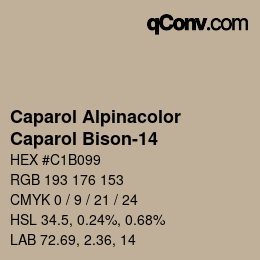 Código de color: Caparol Alpinacolor - Caparol Bison-14 | qconv.com