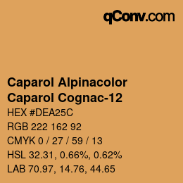 Código de color: Caparol Alpinacolor - Caparol Cognac-12 | qconv.com