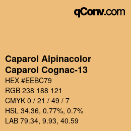 Código de color: Caparol Alpinacolor - Caparol Cognac-13 | qconv.com