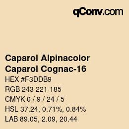 Código de color: Caparol Alpinacolor - Caparol Cognac-16 | qconv.com