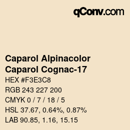 Código de color: Caparol Alpinacolor - Caparol Cognac-17 | qconv.com