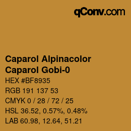 Farbcode: Caparol Alpinacolor - Caparol Gobi-0 | qconv.com