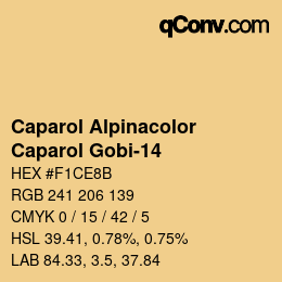 Farbcode: Caparol Alpinacolor - Caparol Gobi-14 | qconv.com