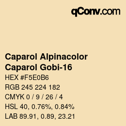 カラーコード: Caparol Alpinacolor - Caparol Gobi-16 | qconv.com