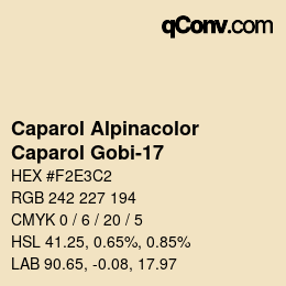 Code couleur: Caparol Alpinacolor - Caparol Gobi-17 | qconv.com