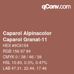 Código de color: Caparol Alpinacolor - Caparol Granat-11 | qconv.com