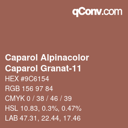 颜色代码: Caparol Alpinacolor - Caparol Granat-11 | qconv.com