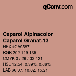 Farbcode: Caparol Alpinacolor - Caparol Granat-13 | qconv.com