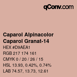 Código de color: Caparol Alpinacolor - Caparol Granat-14 | qconv.com