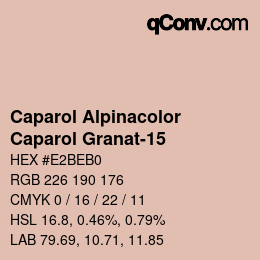 Farbcode: Caparol Alpinacolor - Caparol Granat-15 | qconv.com