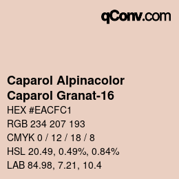 Código de color: Caparol Alpinacolor - Caparol Granat-16 | qconv.com