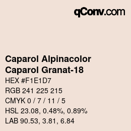 Código de color: Caparol Alpinacolor - Caparol Granat-18 | qconv.com